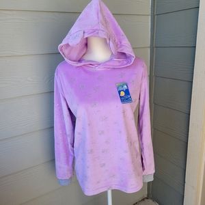 NWT Creaciones Maleja Ear Hooded Sweatshirt & Pants Pijama Set Glitter Size S